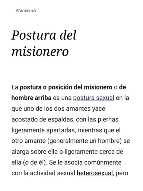 posición misionero|Posición del misionero